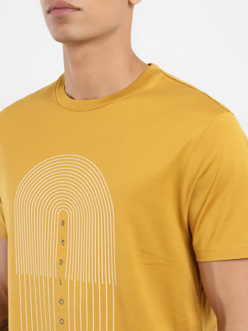 Men's Graphic Print Crew Neck T-shirt