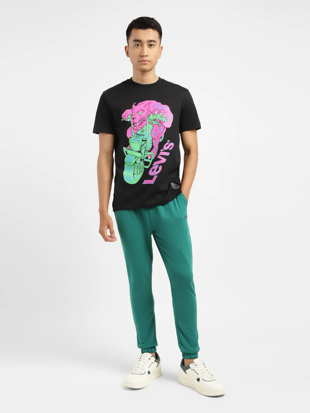 Men's Graphic Print Slim Fit T-shirt