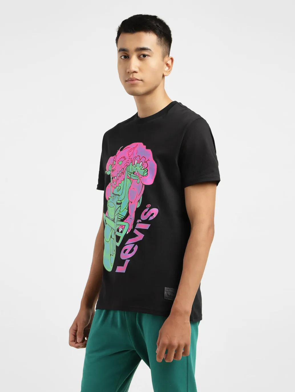 Men's Graphic Print Slim Fit T-shirt