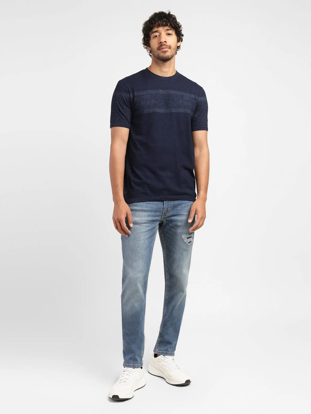 Men's Solid Crew Neck T-shirt