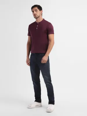 Men's Solid Henley T-Shirt