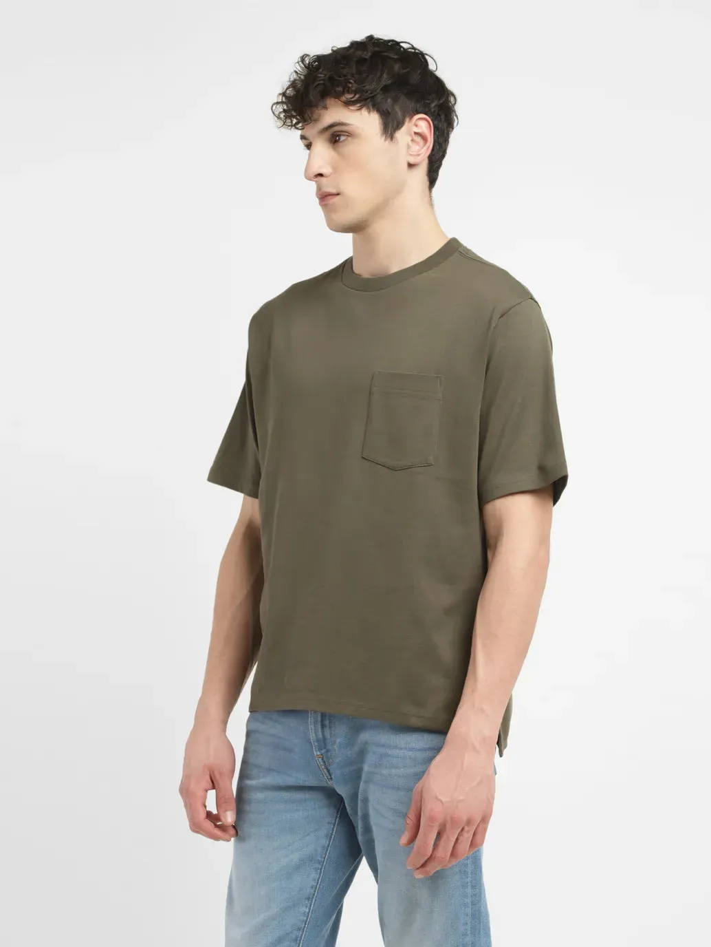 Men's Solid Relaxed Fit T-shirt