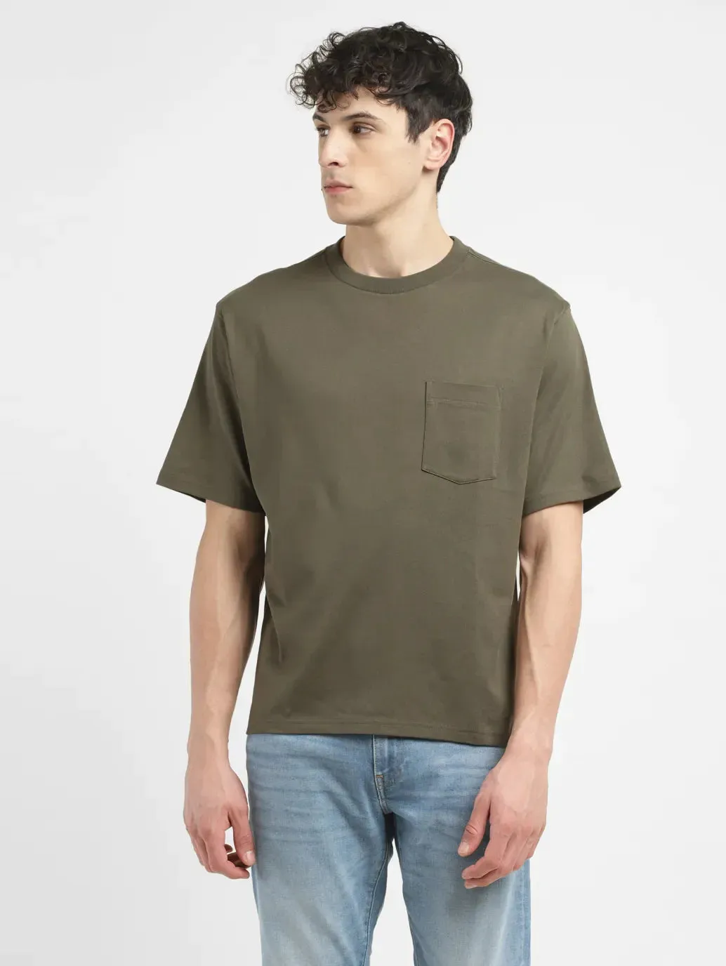 Men's Solid Relaxed Fit T-shirt