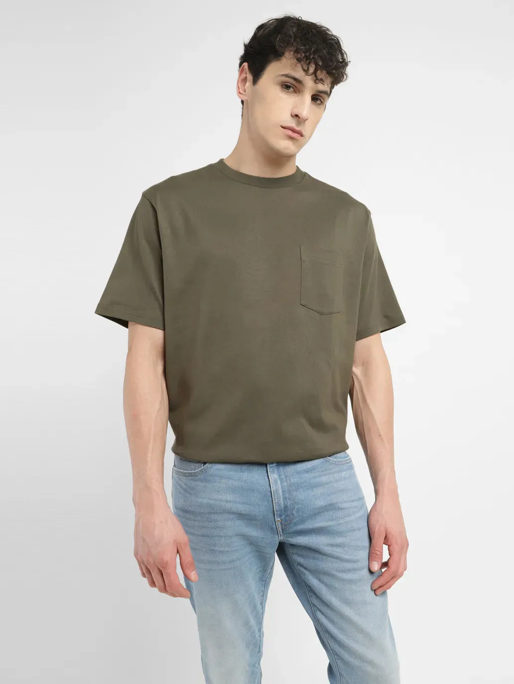 Men's Solid Relaxed Fit T-shirt