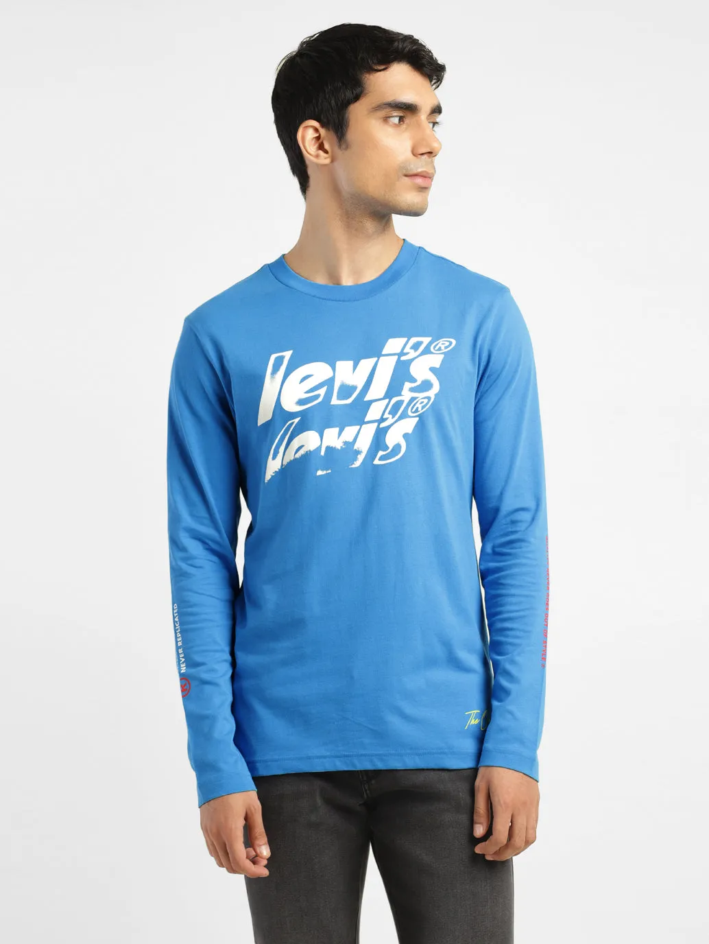 Men's Solid Round Neck T-shirt