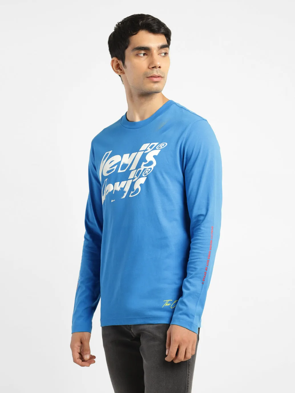 Men's Solid Round Neck T-shirt