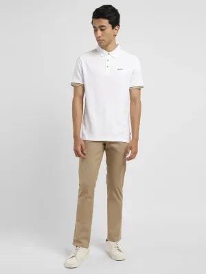 Men's Solid Slim Fit Polo T-shirt