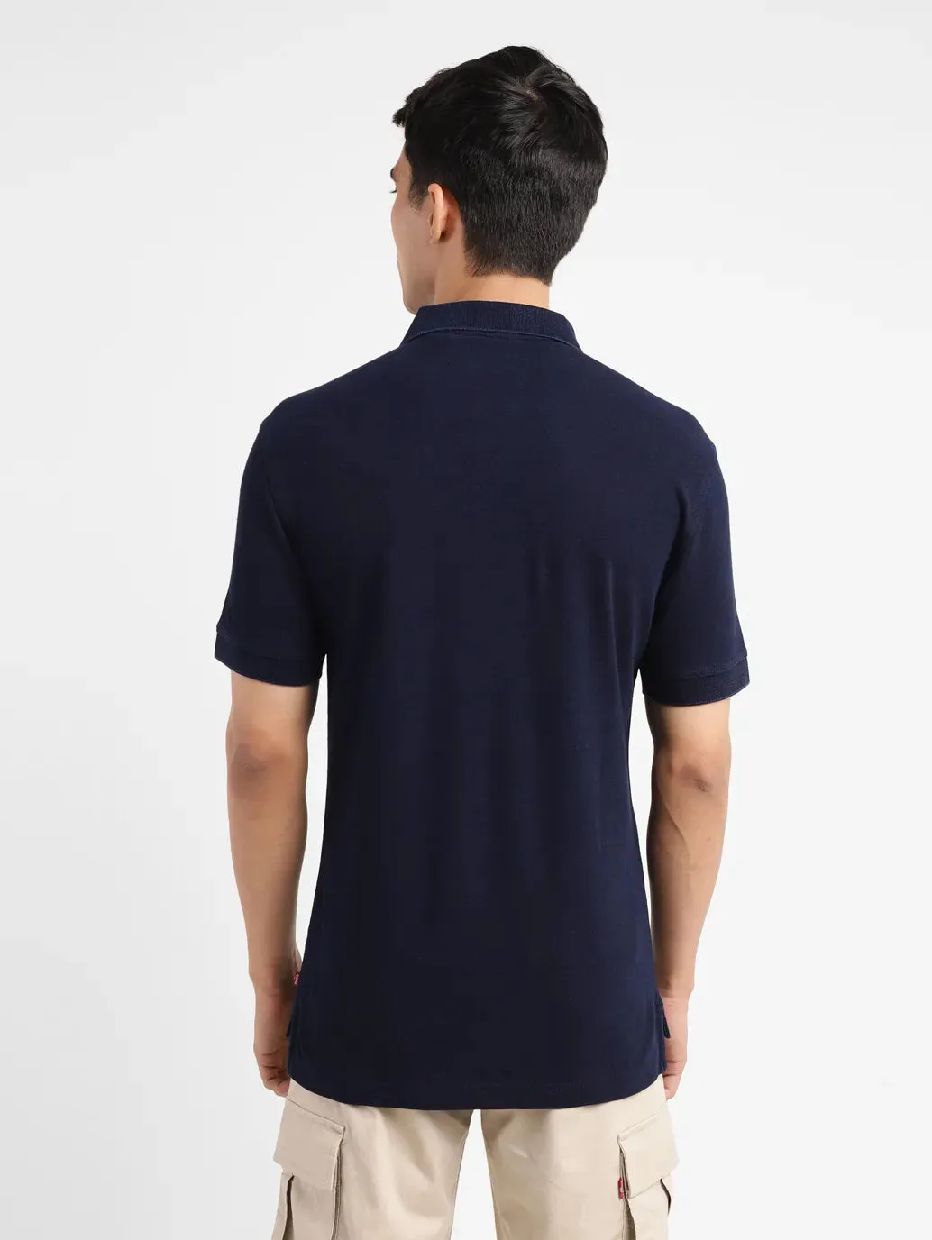 Men's Solid Slim Fit Polo T-shirt