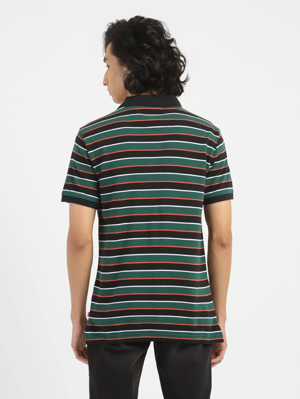 Men's Striped Polo T-shirt