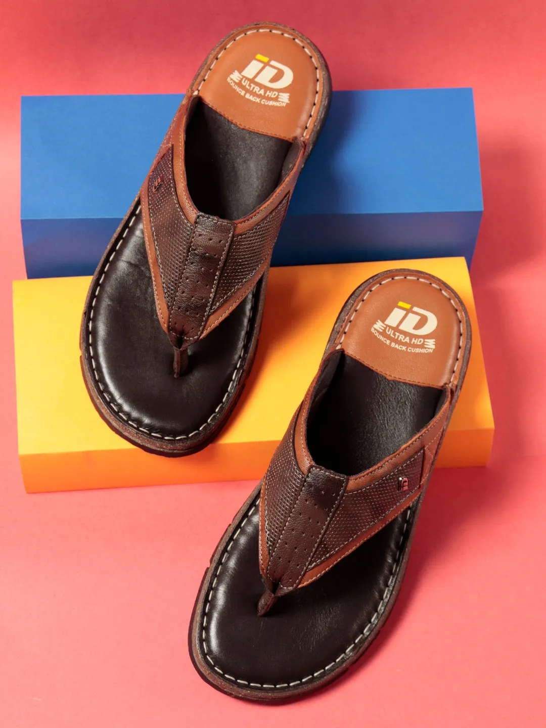 Men's Tan Thong Casual Sandal (ID4104)