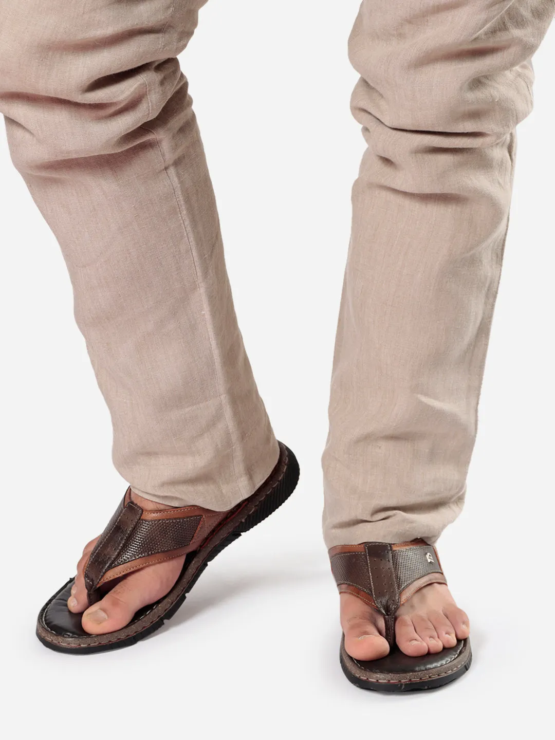 Men's Tan Thong Casual Sandal (ID4104)