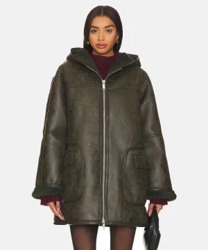 Miller Faux Leather Oversized Jacket