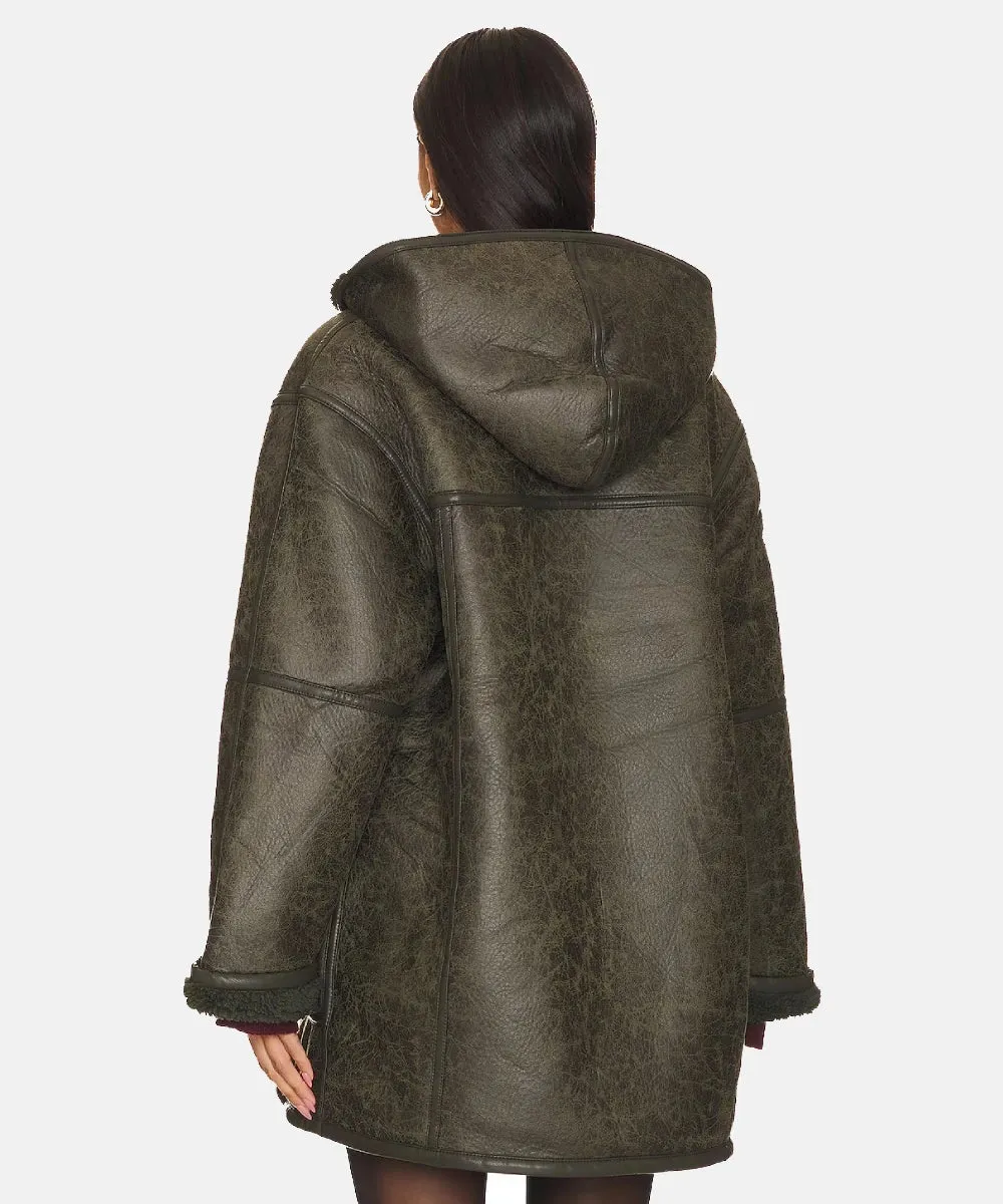 Miller Faux Leather Oversized Jacket