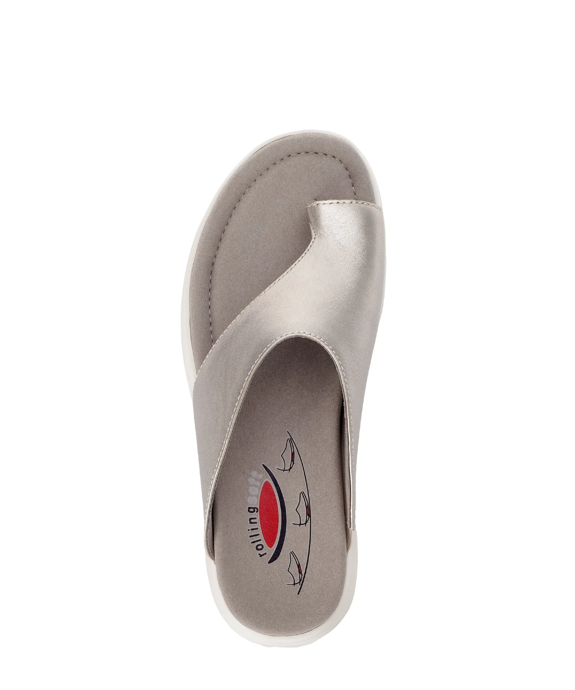 Mules dorées en cuir lisse