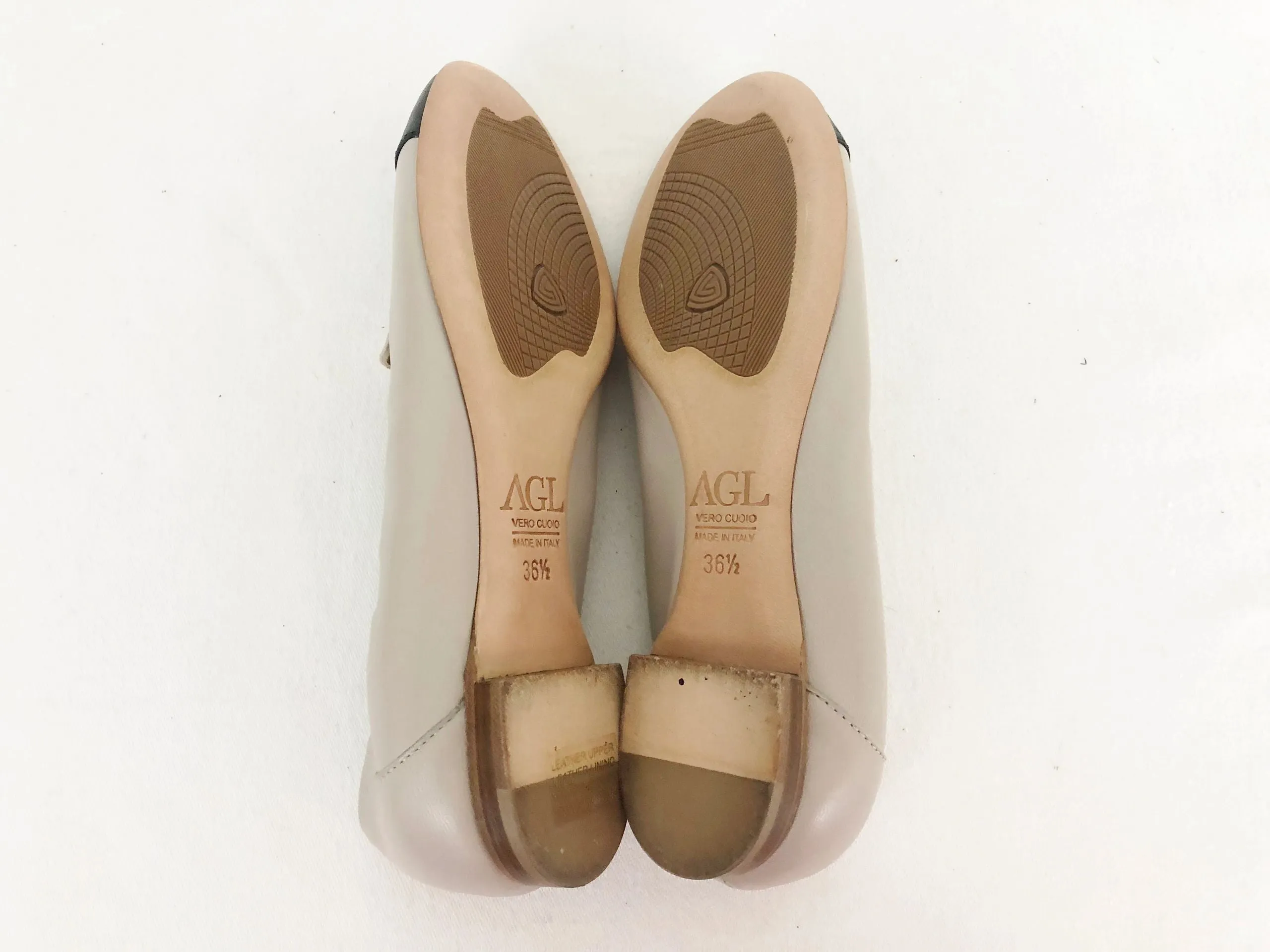 NEW Agl Attilio Giusti Leombruni Cap-Toe Flats Size 36.5 It (6.5 Us)
