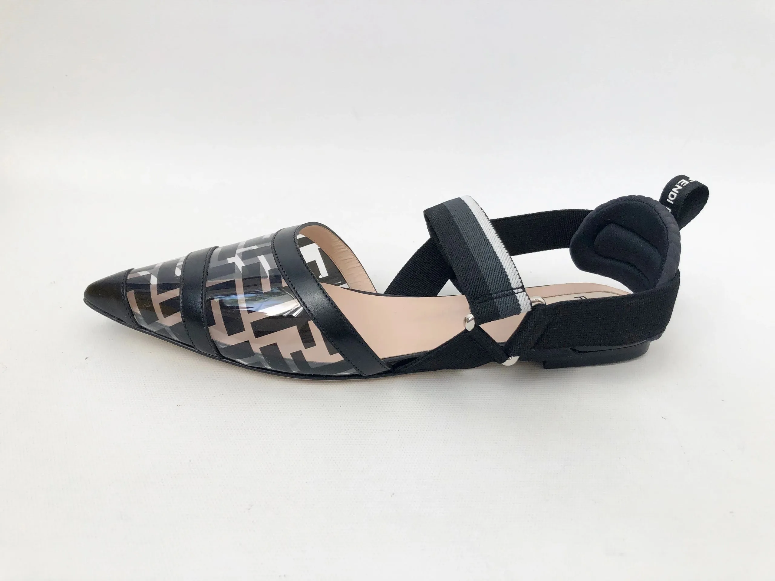NEW Fendi Colibri Slingback Flats Size 40.5 It (10.5 Us)