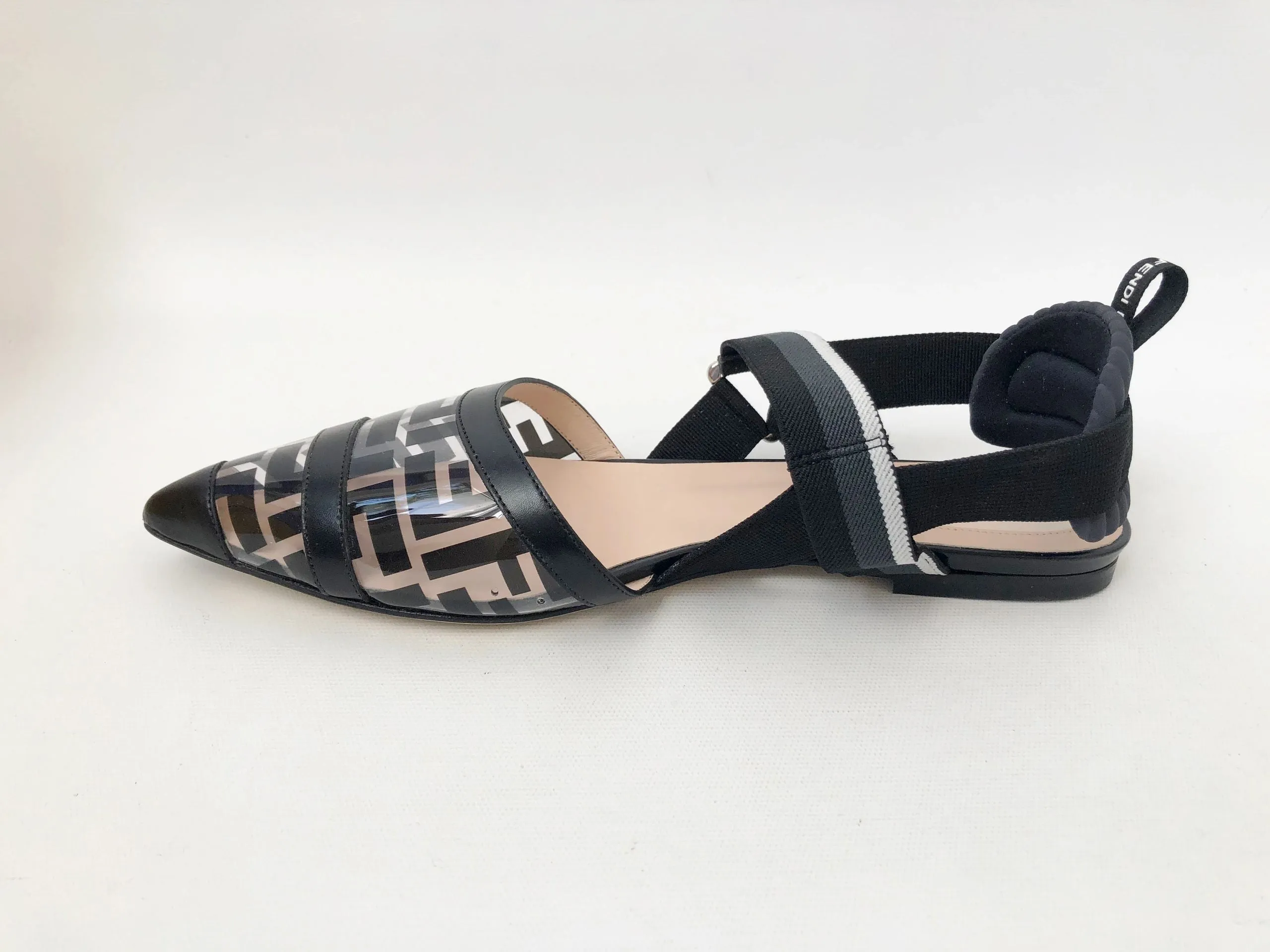 NEW Fendi Colibri Slingback Flats Size 40.5 It (10.5 Us)