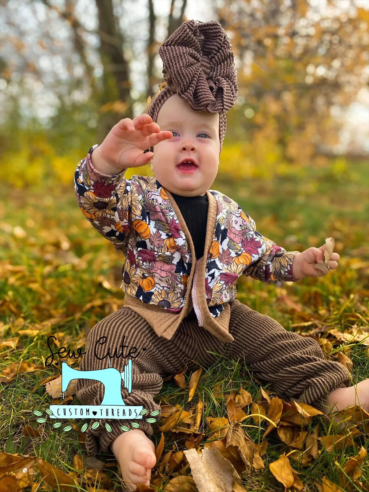 OS comfy cardigan- scarecrow