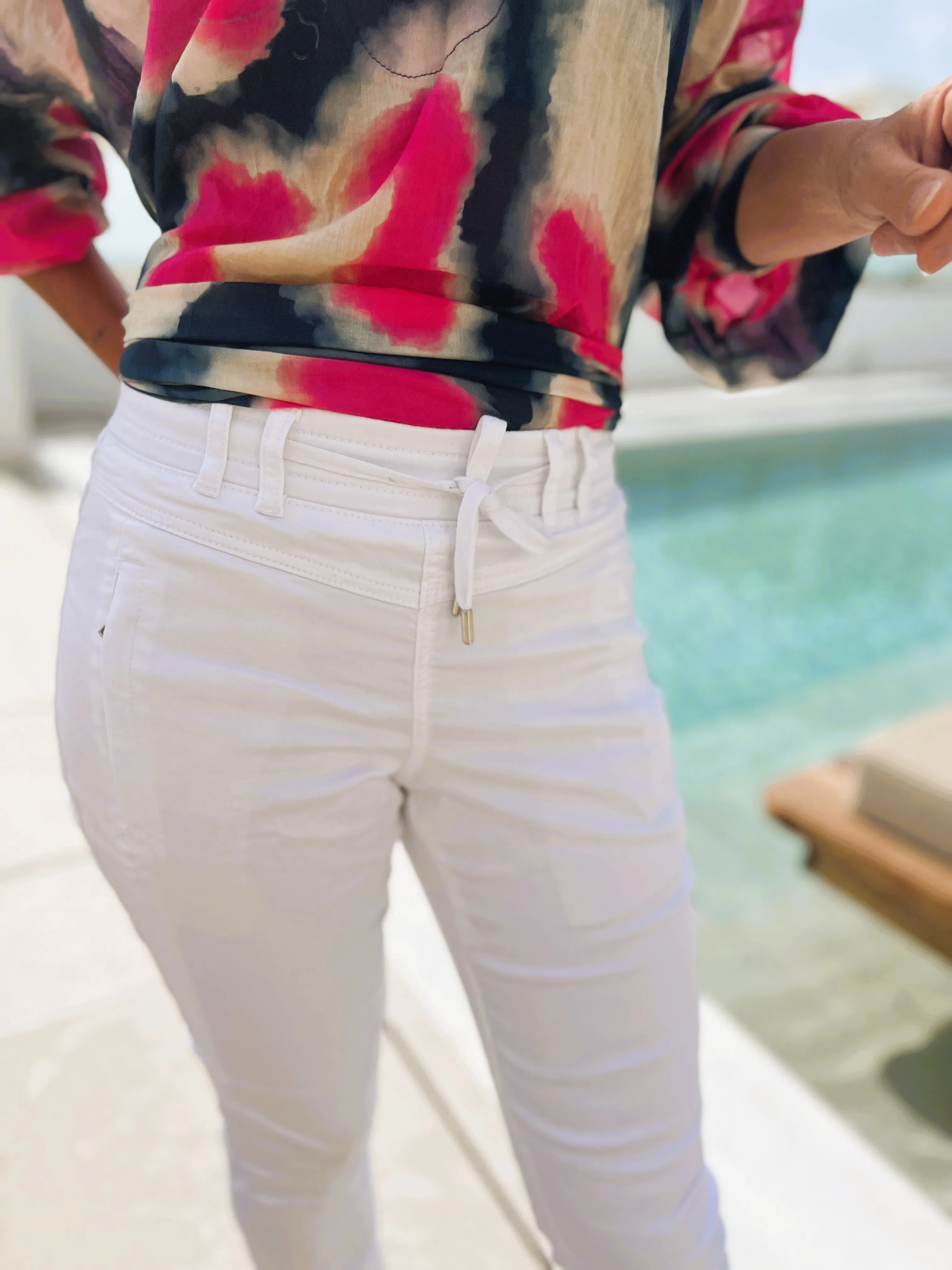 Pantalon Tessy jog blanc RED BUTTON