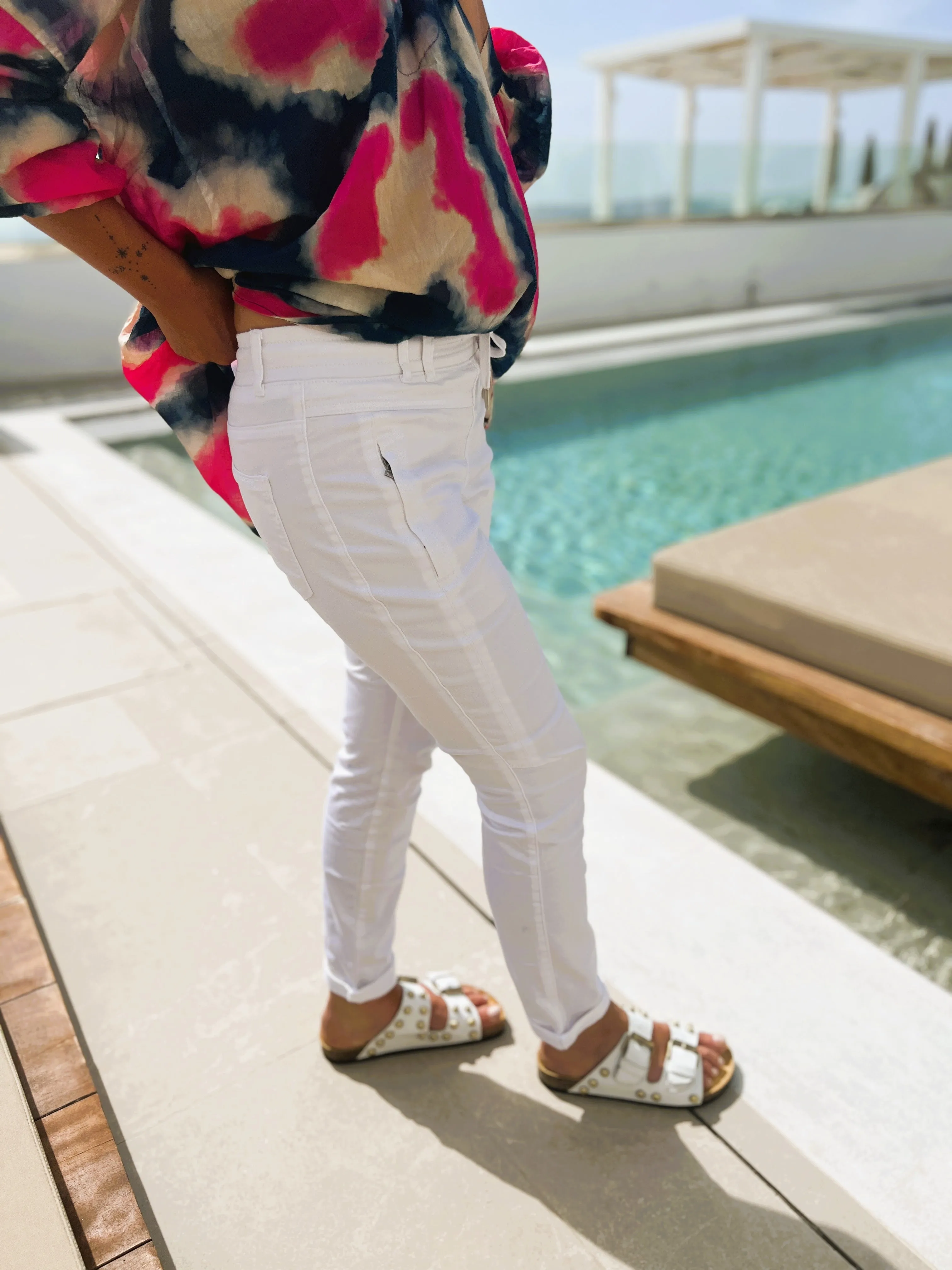 Pantalon Tessy jog blanc RED BUTTON