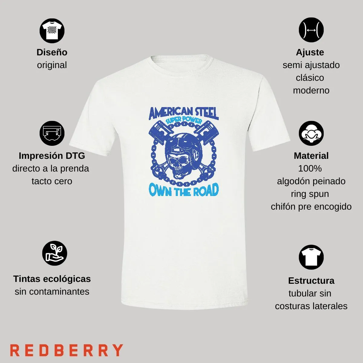Playera Hombre Motos Biker Motociclista MS2050