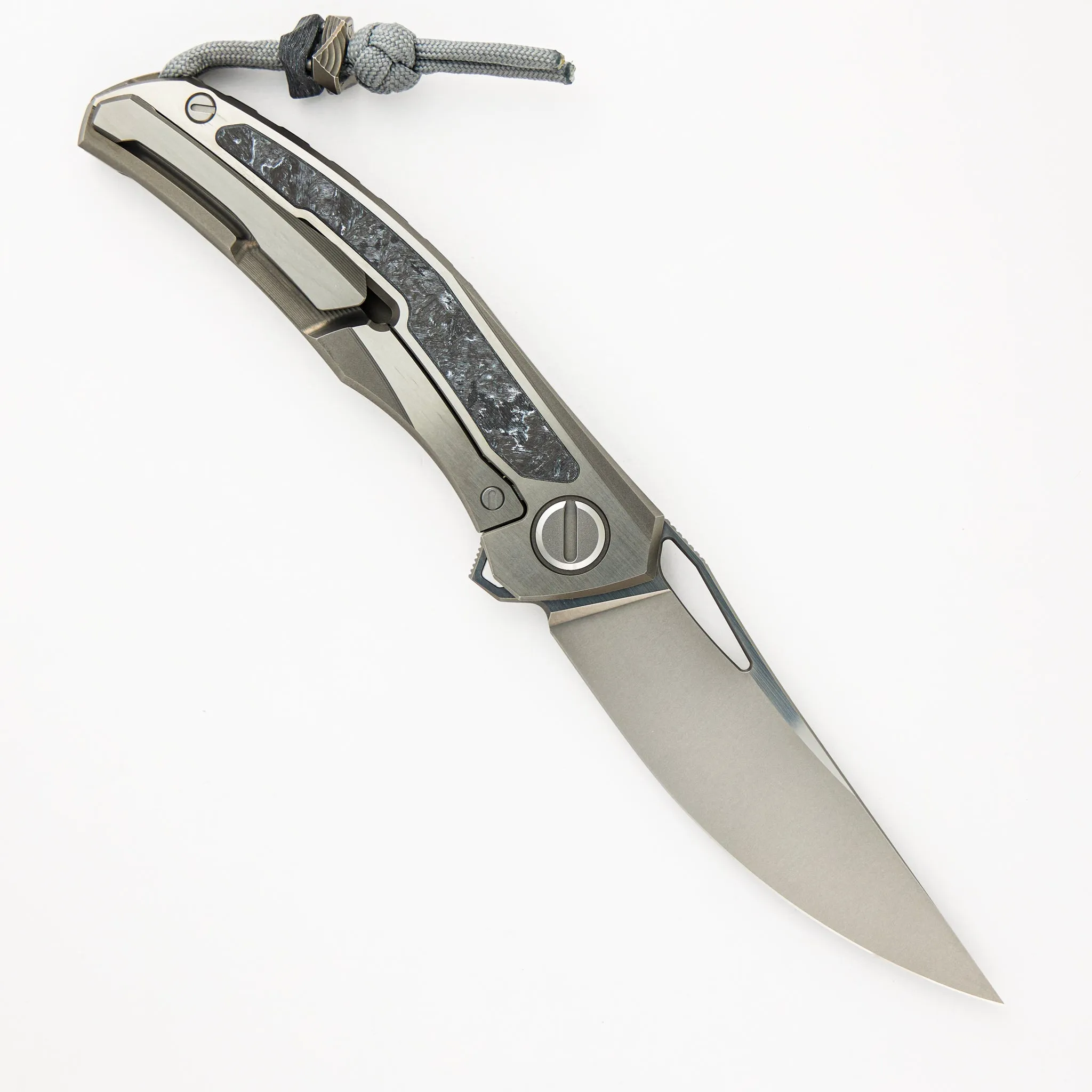 Quantum WKM - Titanium/White CarboTi Handle - S90V Blade - SRRBS