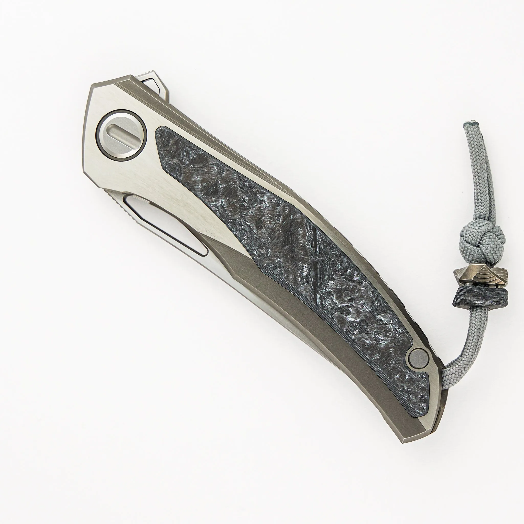 Quantum WKM - Titanium/White CarboTi Handle - S90V Blade - SRRBS