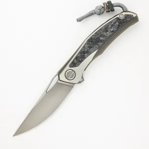 Quantum WKM - Titanium/White CarboTi Handle - S90V Blade - SRRBS
