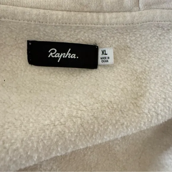 Rapha Zip Sweater Jacket Ivory Women's Size XL