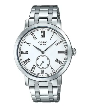 Reloj casual correa de Acero inoxidable MTP-E150D-7BV