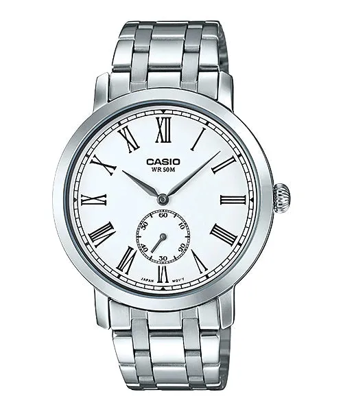 Reloj casual correa de Acero inoxidable MTP-E150D-7BV