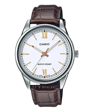Reloj casual correa de cuero MTP-V005L-7B3