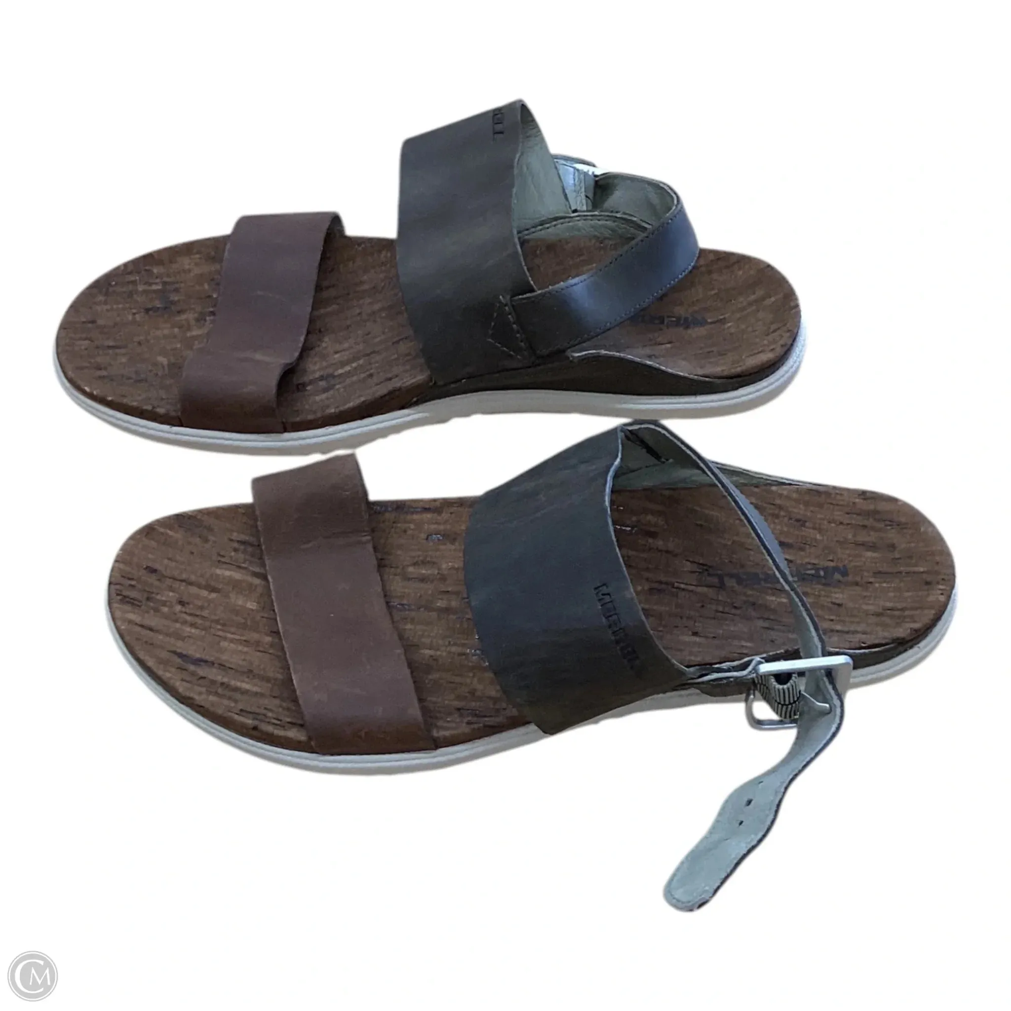 Sandals Flats By Merrell In Brown, Size: 10