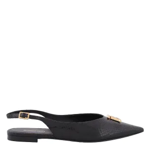 Sienna Slingback Leather Balllerina Flats