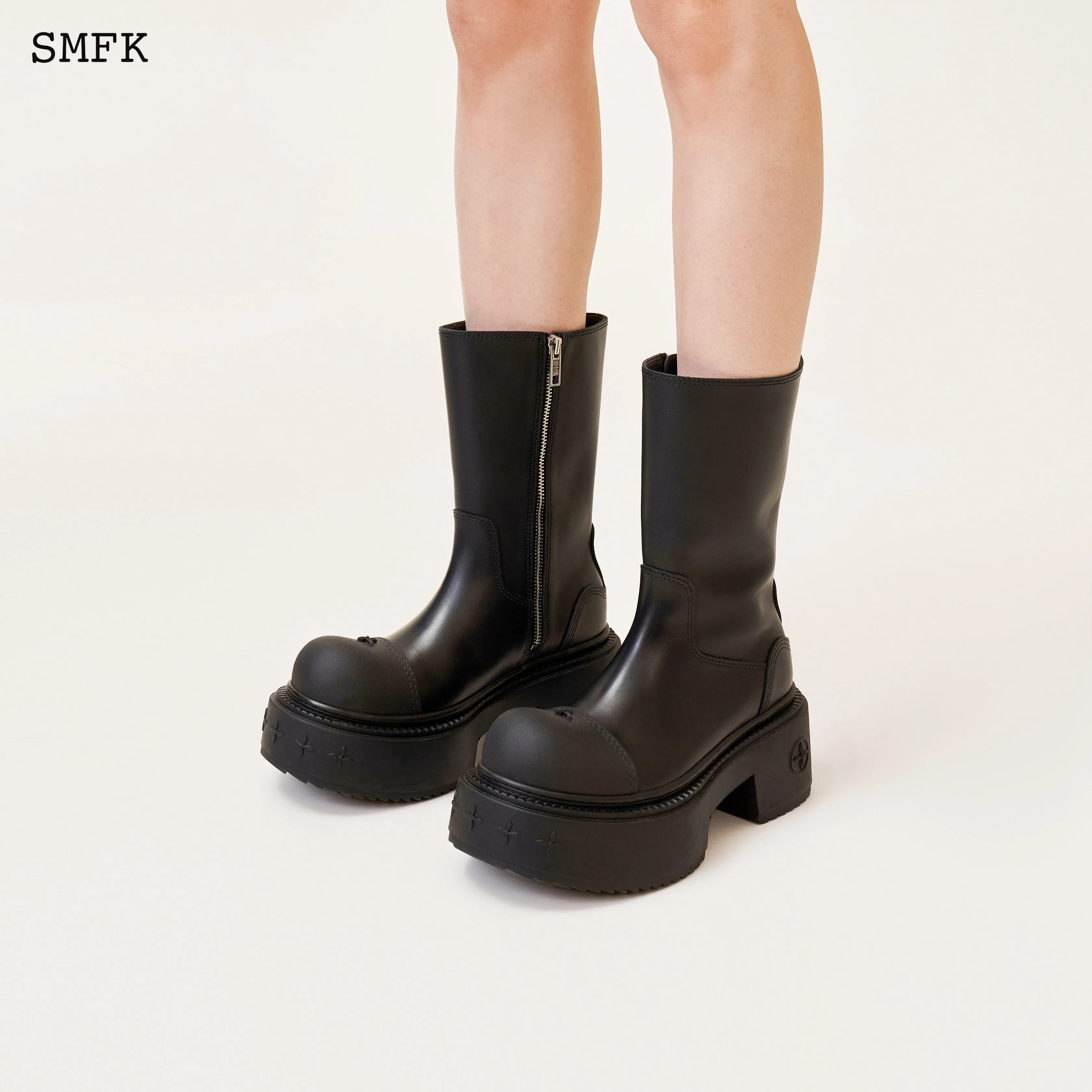 SMFK Compass Rider Low Boots In Black