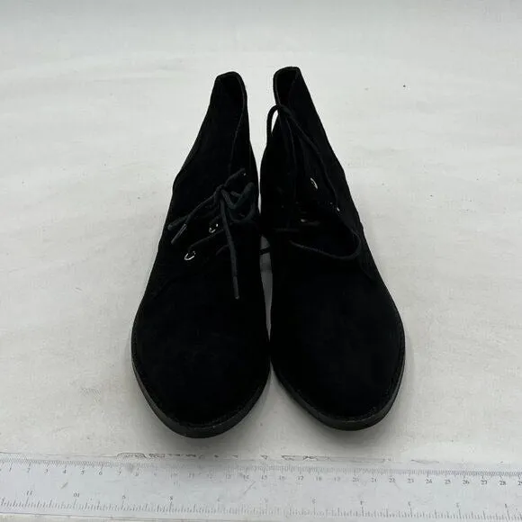 Women Trendy Low Heel Pointed Toe Lace Up Chukka Ankle Boots Flats Fall Winter