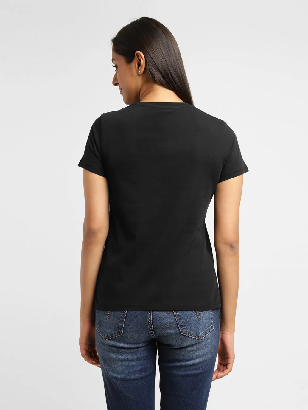 Women's Brand Logo Crew Neck T-shirt