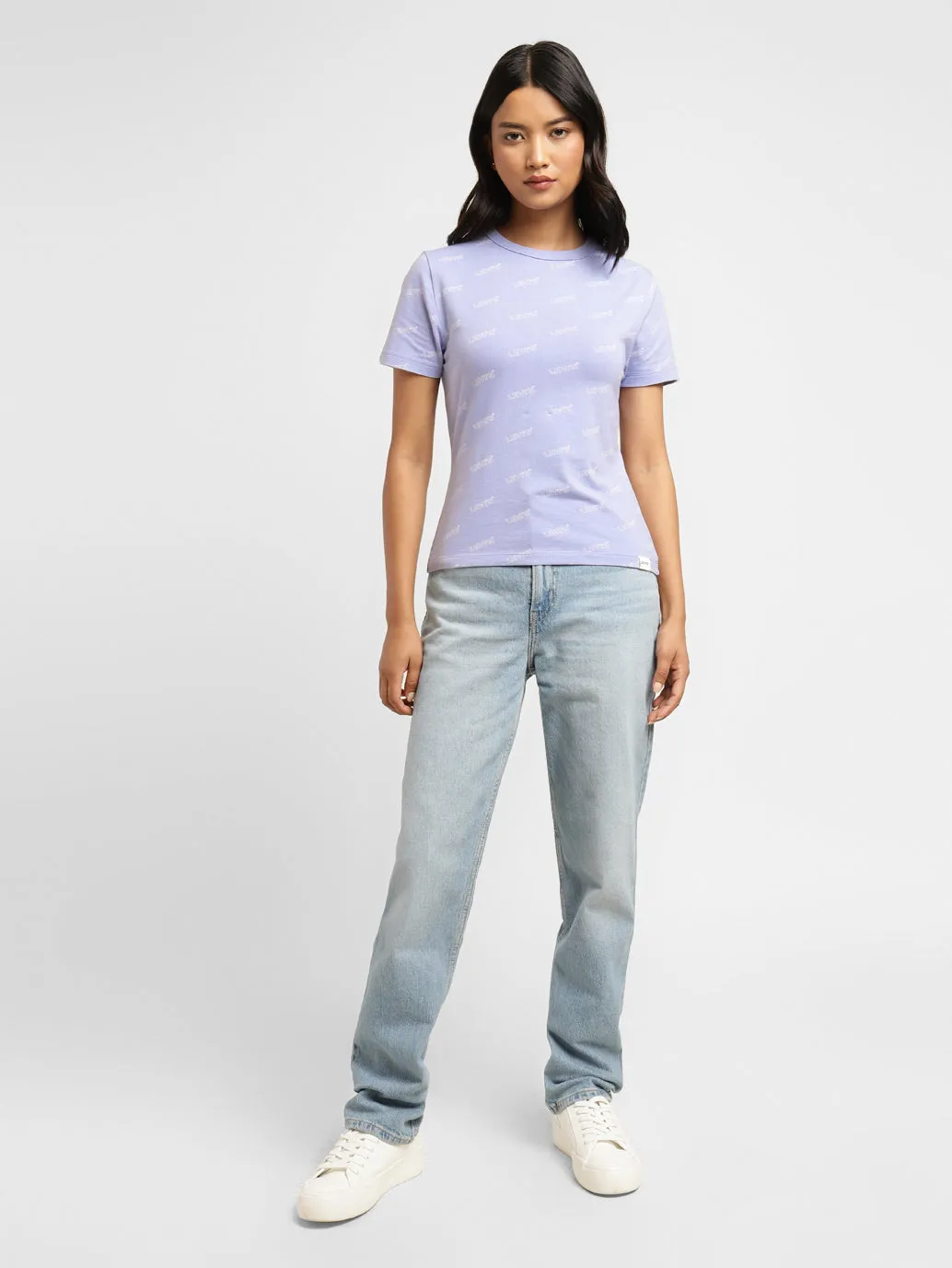 Women's Brand Logo Slim Fit T-shirt