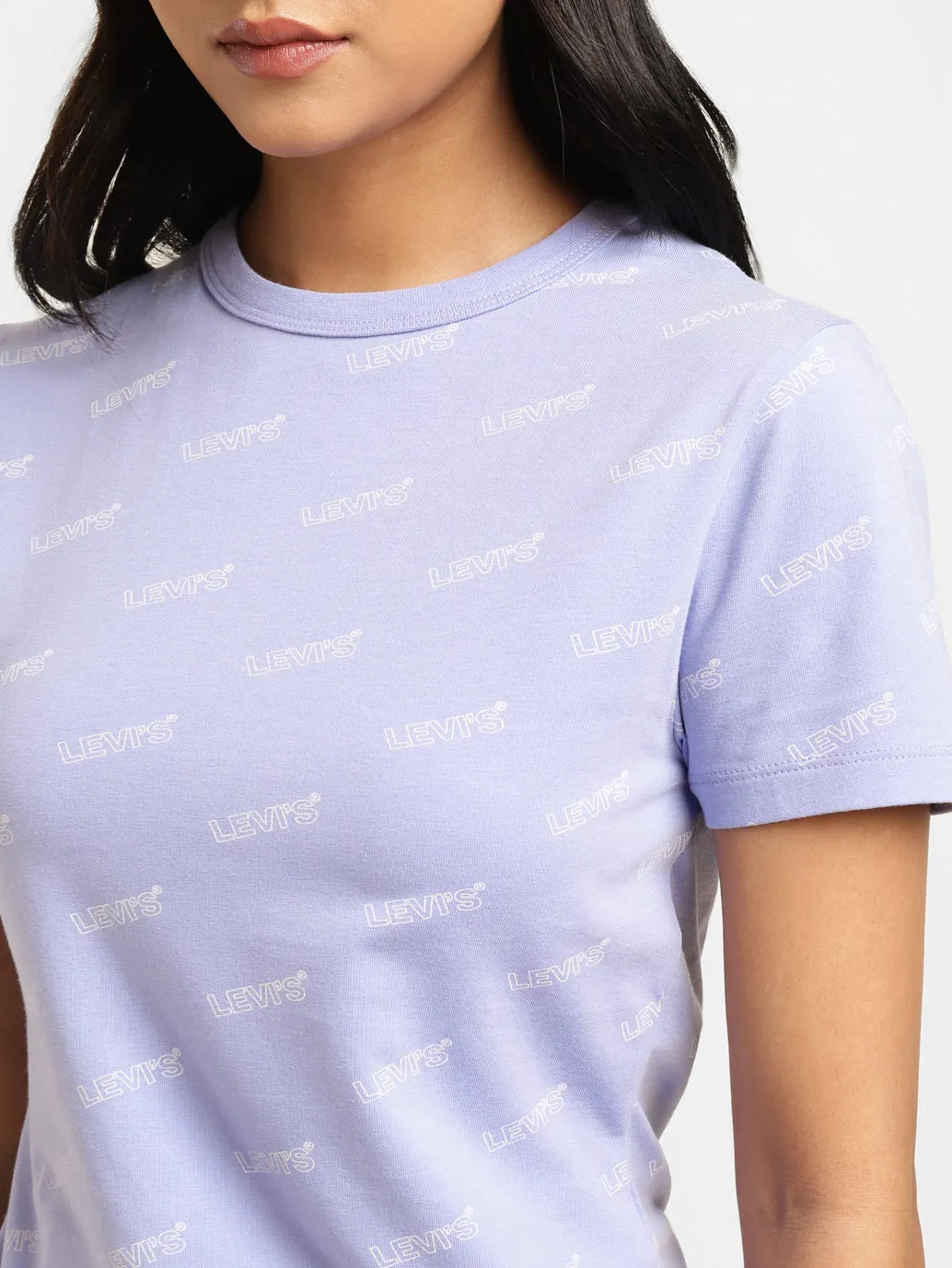 Women's Brand Logo Slim Fit T-shirt