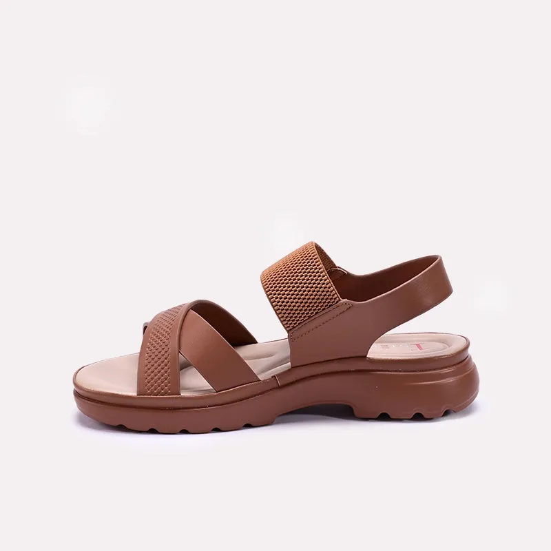 Womens Brown Comfy Casual Sandals 0421557