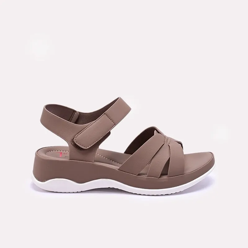 Womens Brown Comfy Casual Sandals 0421561
