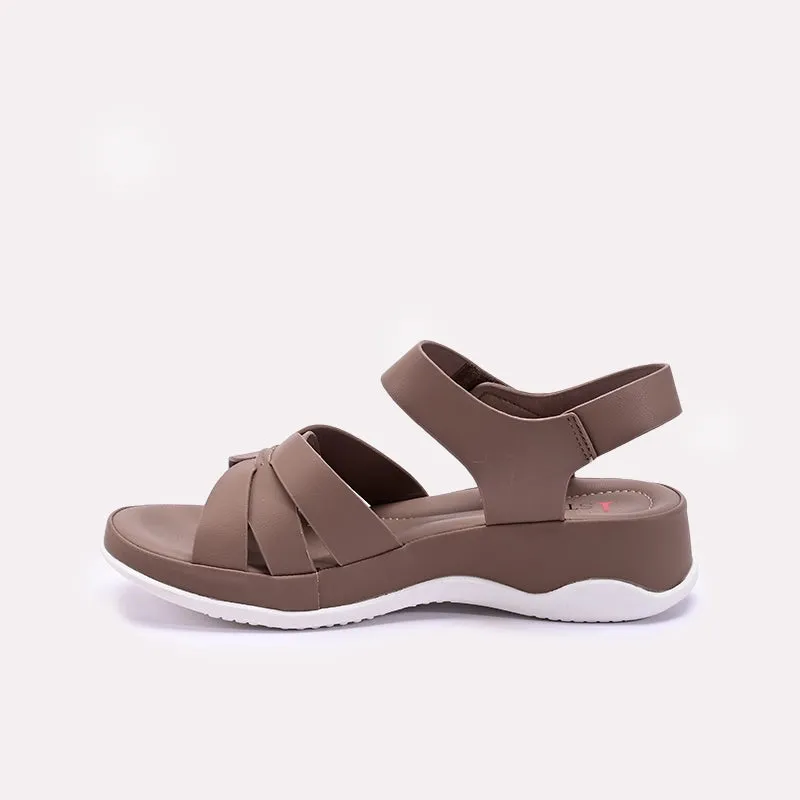 Womens Brown Comfy Casual Sandals 0421561