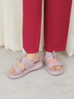 Womens "GREYY" Bow Accented Sandals