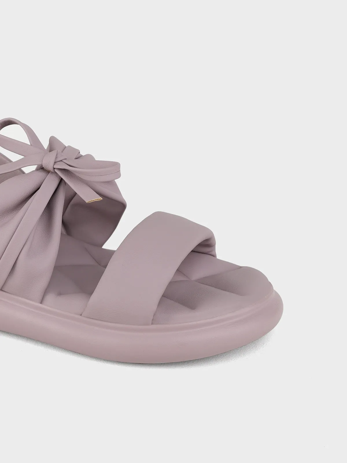 Womens "GREYY" Bow Accented Sandals