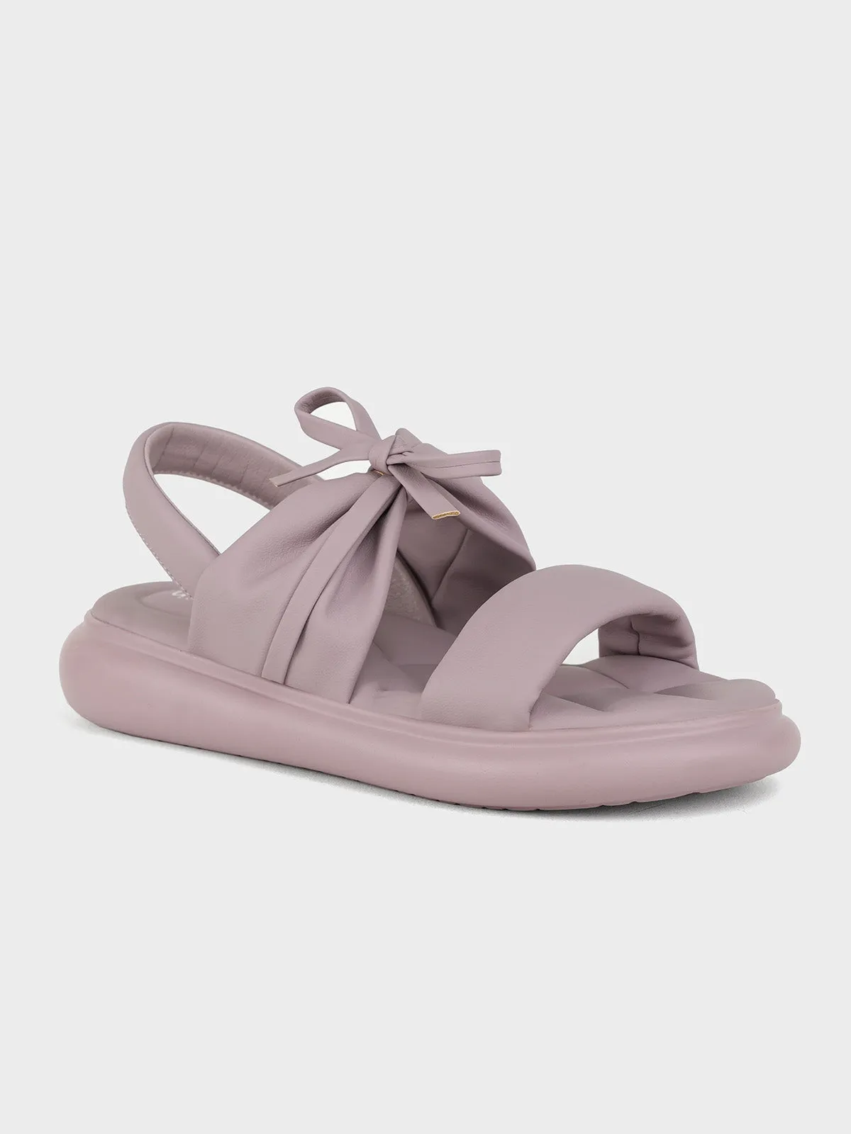 Womens "GREYY" Bow Accented Sandals