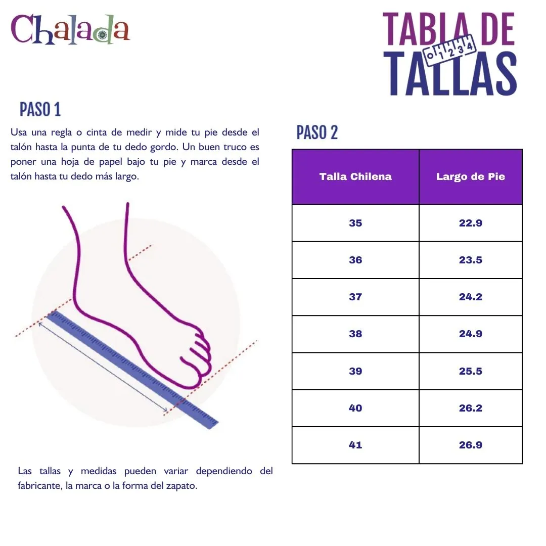 Zapato Chalada Mujer Fita-1 Negro Casual